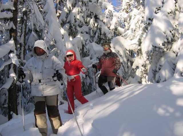  Saboya y las raquetas tienen nieve